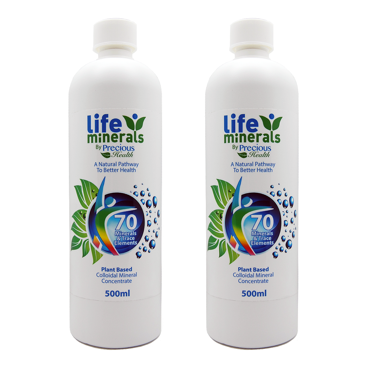 Life Minerals Colloidal Mineral Formula with Grape Juice Extract - 2 x 500ml