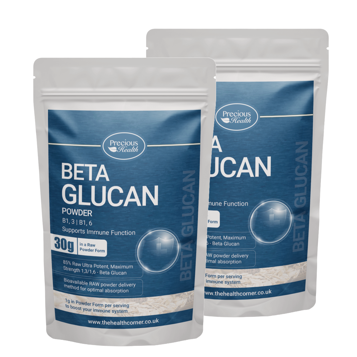 Beta Glucan Powder 1,3 & 1,6 - 2 x 30g