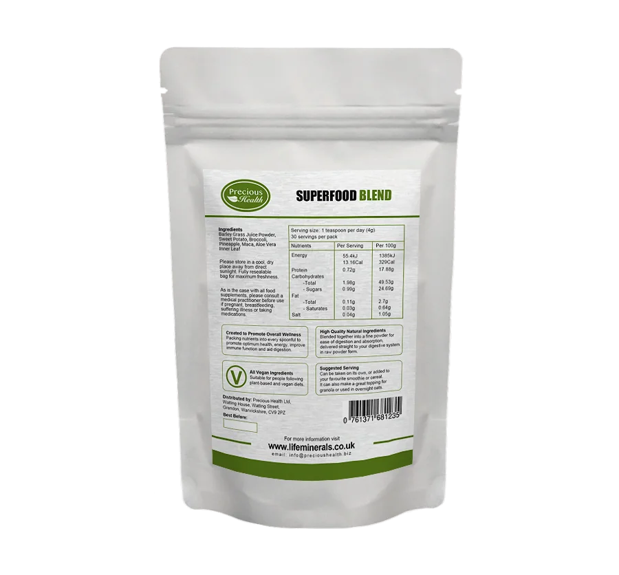 Precious Health Vegan Superfood Blend 125g - Image 2