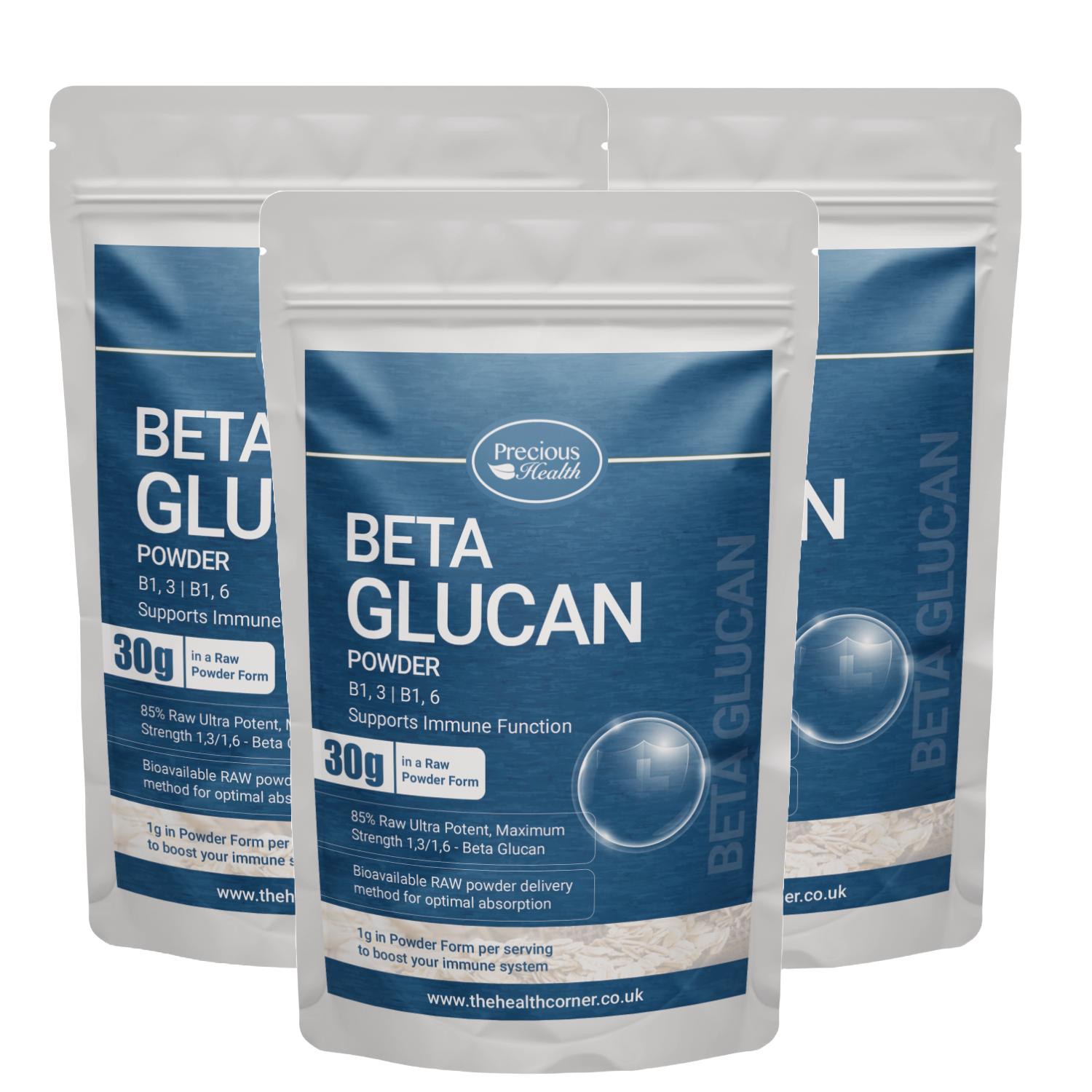Beta Glucan Powder 1,3 & 1,6 - 3 x 30g