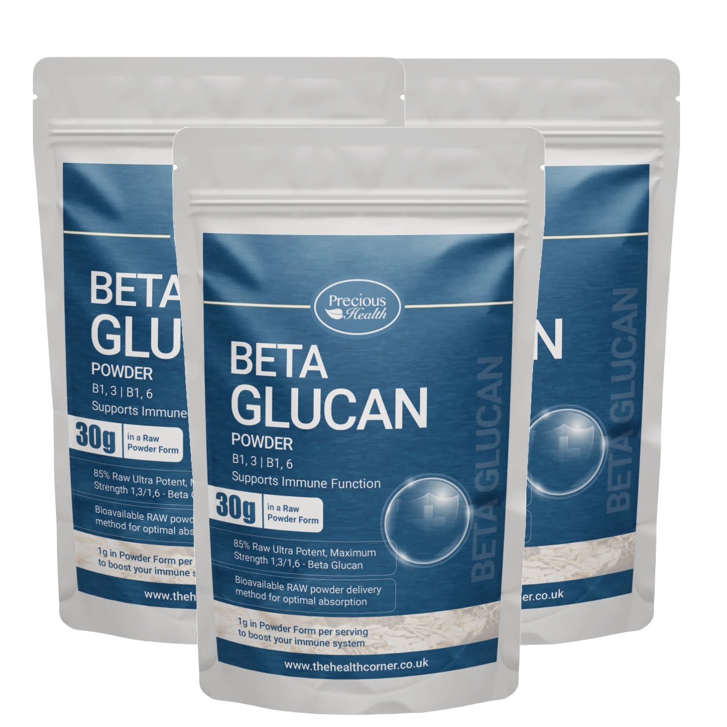 Beta Glucan Powder 1,3 & 1,6 - 3 x 30g