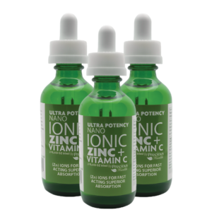 Ultra Potent Nano Ionic Liquid Zinc + Vitamin C, 3 x 60ml